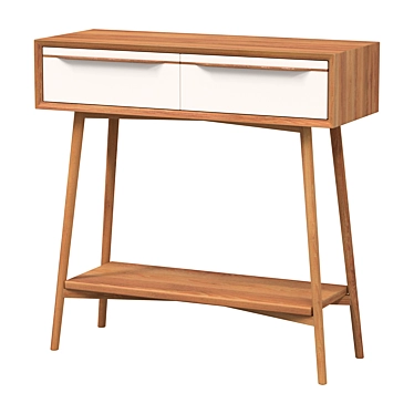 "Elegant White Bruni Console 3D model image 1 