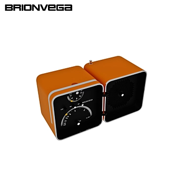 Retro Modern Brionvega Radio 3D model image 1 