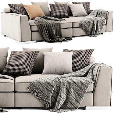 Flexform Armand 2-Seater Sofa, LUX 3D model image 1 