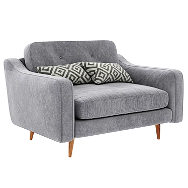 Phoebe Snuggler: Cozy Armchair Comfort 3D model image 1 