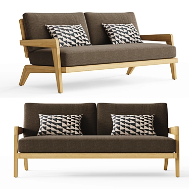 RH Avila Teak Sofa 72 3D model image 1 