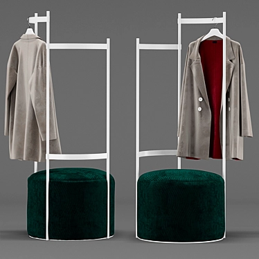 Versatile TILDA Pouffe Floor Hanger 3D model image 1 