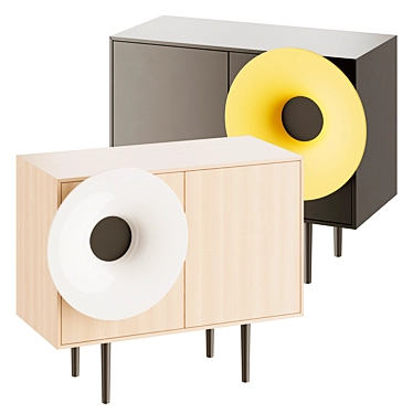 Elegant Miniforms CARUSO Sideboard 3D model image 1 