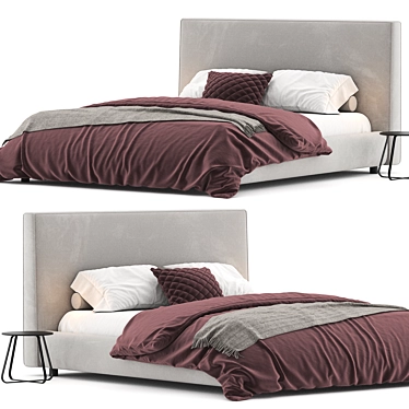 Modern Flexteam Ray Bed Design 3D model image 1 