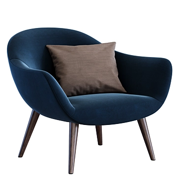 Poliform MAD Armchair 3D Model 3D model image 1 