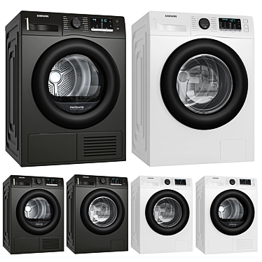 Samsung Washer & Dryer Combo - DV80TA020AX 3D model image 1 