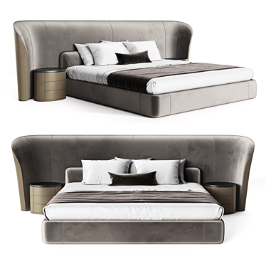 Luxury Vida Deluxe Bed 3D model image 1 