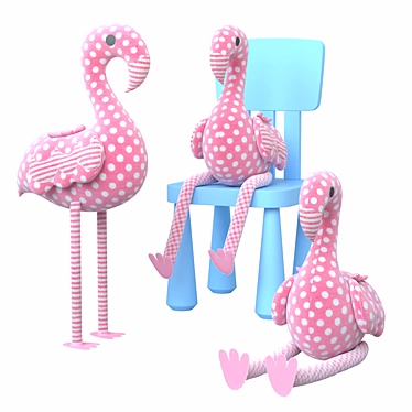 Flamingo toy set