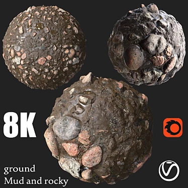 8K Seamless Textures Set 3D model image 1 