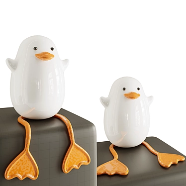 Adorable Duck Bedside Lamp 3D model image 1 