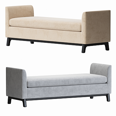 Modern Harvey Bench 2014 Edition 3D model image 1 