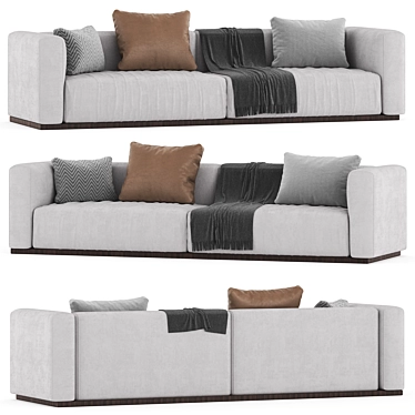 Flexform Lario Sofa 2 Seats 3D model image 1 