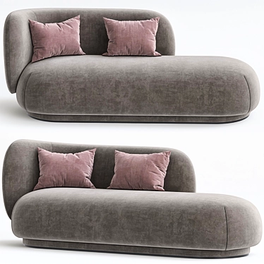 Rico Boucle Sofa 3D Model 3D model image 1 