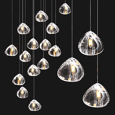 Elegant Mizu Collection Lighting Fixtures 3D model image 1 