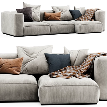 Modern Mags Soft Corner Sofa 3D model image 1 