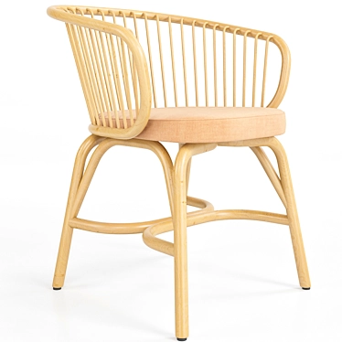 Modern Dining Armchair 3D Model 3D model image 1 