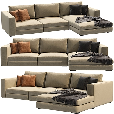 Modern Comfort Cenova Sofa 3D model image 1 