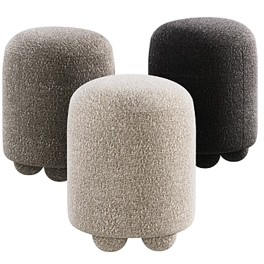 Luxury Designer Ottoman Poufs 3D model image 1 