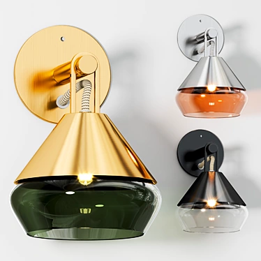 Chic Hatti Wall Sconce Glow 3D model image 1 