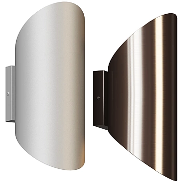 Modern Outdoor LED Wall Light 3D model image 1 