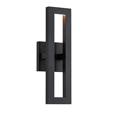 Modern Outdoor Wall Sconce 3D model image 1 