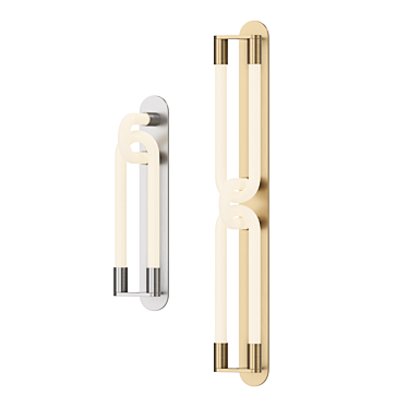 Stylish LED Wall Lamp 3D model image 1 