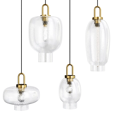 Modern Geometric Design Liebe Lamp 3D model image 1 