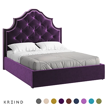 Vary Bed Collection King 3D model image 1 