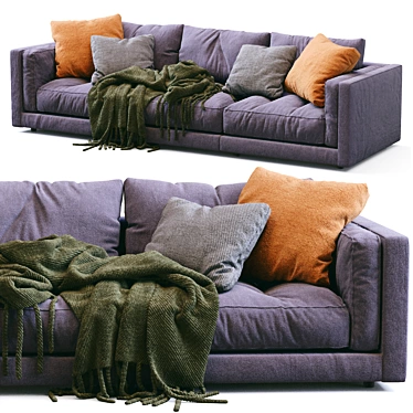 Modern Luxury Sofa LUCIEN Flexform 3D model image 1 