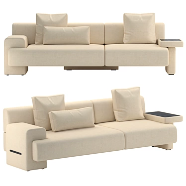 Haymann Sofa Model for VRay 3D model image 1 