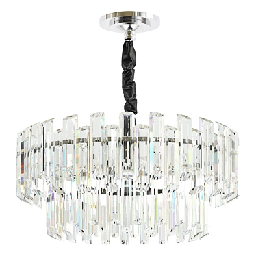 Elegant Crystal Chandelier Lamp 3D model image 1 