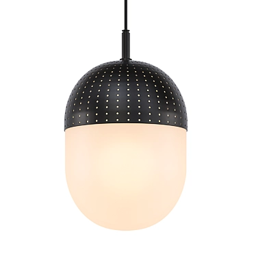 Scandinavian Woud Dot Pendant Medium 3D model image 1 