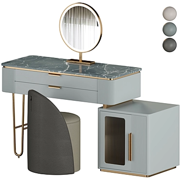 Modern Makeup Vanity With Telescopic Design