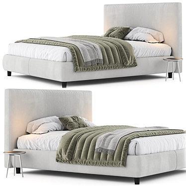 Ikea Dunvik 3D Bed Model 3D model image 1 