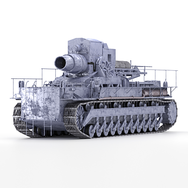 WWII "Carl" Self-Propelled Mortar 3D model image 1 