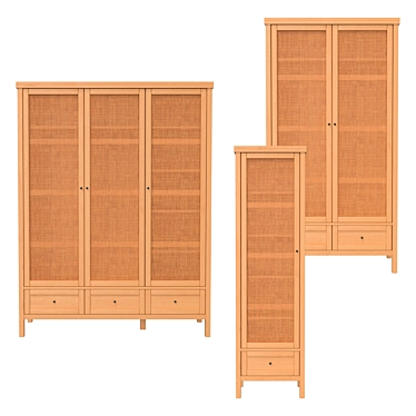 Modern Gabin Wardrobe Set 3D model image 1 