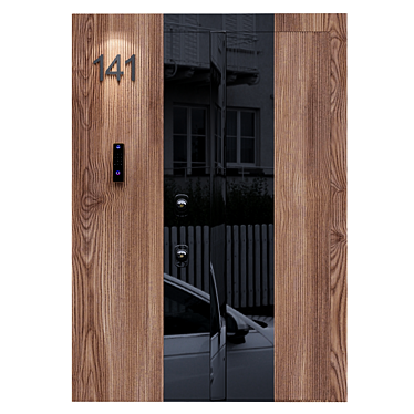 Sleek Modern Door Design 3D model image 1 