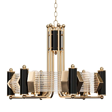 Elegant Gatsby Pendant Light 3D model image 1 