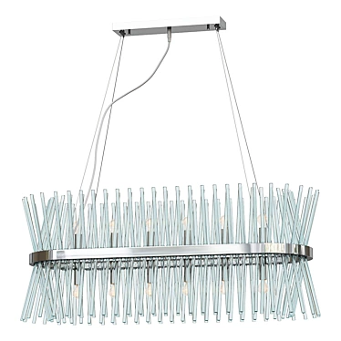 Chrome Chandelier Nembus Rini 3D model image 1 