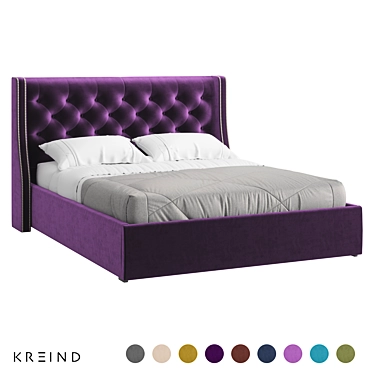 Vary Bed K11Y-N-B14 Platform Bed 3D model image 1 