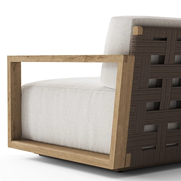 RH Belize Teak Modern Sofa 3D model image 1 