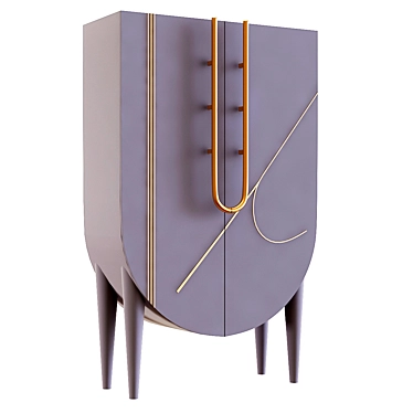 Contemporary Wardrobe Furniture Storage Solution 3D model image 1 