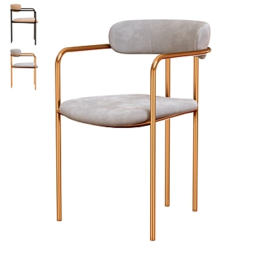 Mid-Century Lenox Dining Chair 3D model image 1 