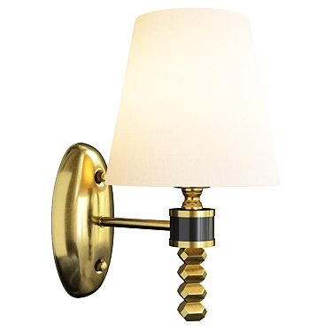 Modern Linear Wall Light Fixture 3D model image 1 