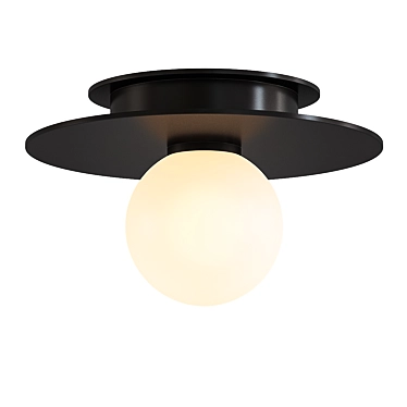 Modern Nodes Flush Mount Light 3D model image 1 