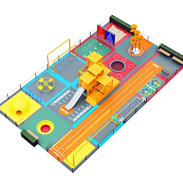 Versatile Kids Playground: 3900x3900mm 3D model image 1 