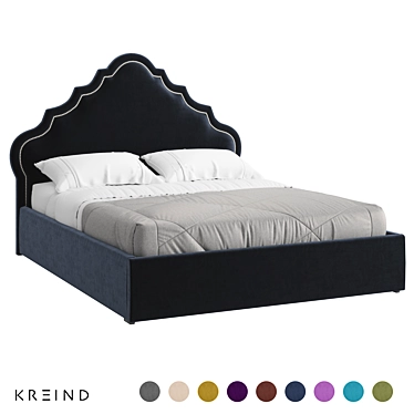 Elegant Vary Bed Collection Piece 3D model image 1 