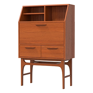 Larsen Secretary Desk, Functional Design 3D model image 1 