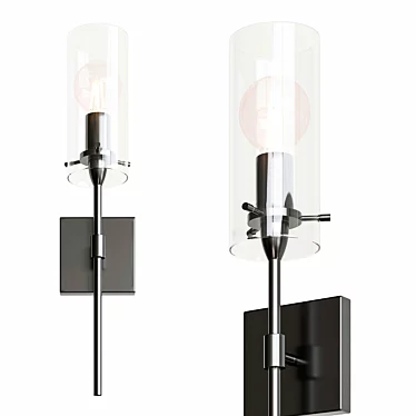 Elegant Dimmable Wallchiere Light Fixture 3D model image 1 