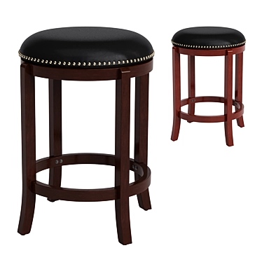 Flash Furniture Wooden Bar Stool 3D model image 1 